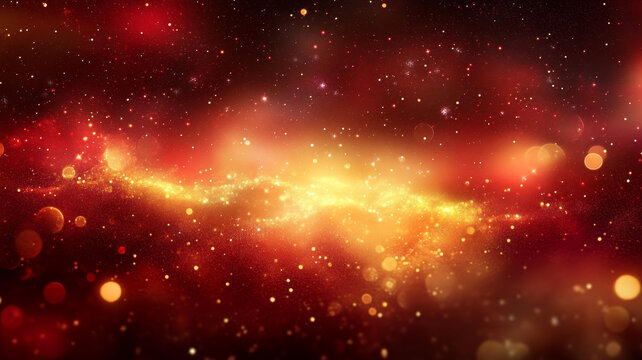 抽象的紅金色宇宙背景設(shè)計(jì)