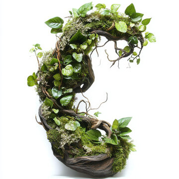 苔蘚與樹根的藝術(shù)擺設