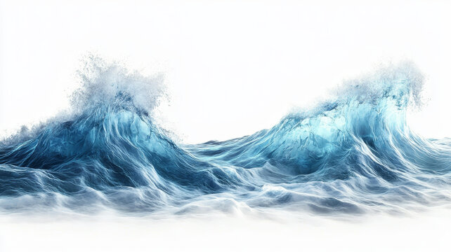洶涌澎湃的海洋波濤