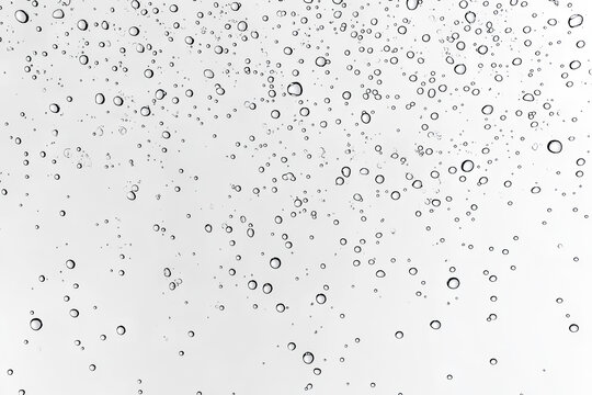 透明表面上的水珠和氣泡