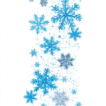 夢(mèng)幻雪花冬季背景圖設(shè)計(jì)