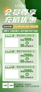 會員充值展架