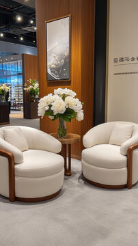 藝術(shù)畫裝飾的奢華候診區(qū)
