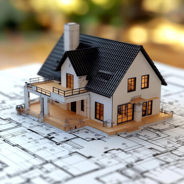 現(xiàn)代房屋模型建筑設計圖紙