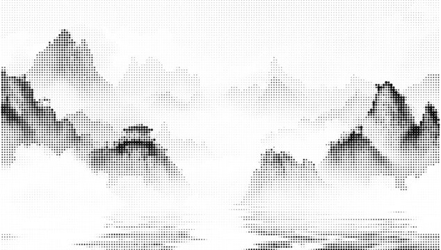 網(wǎng)點圓點山水鏤空