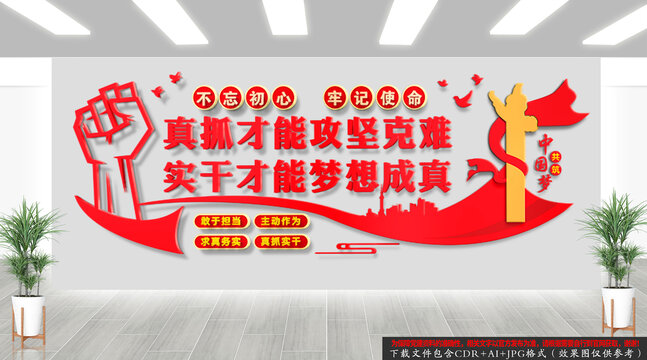 真抓實干黨建文化墻