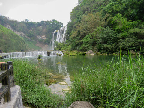 中國貴州安順黃果樹瀑布旅游風光