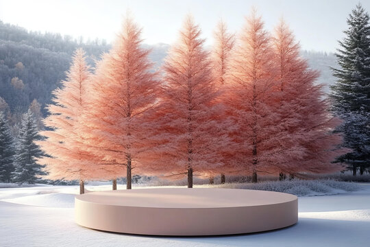 冬日雪景展示平臺(tái)