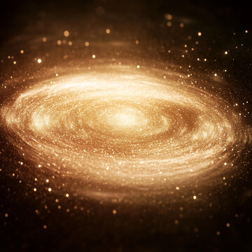 金色螺旋星系圖