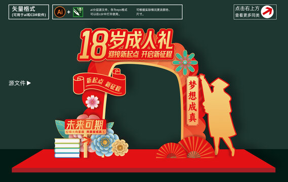 18歲成人禮拱門