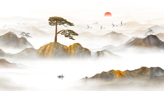 中式山水畫