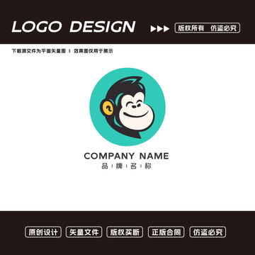 猴子logo標(biāo)志