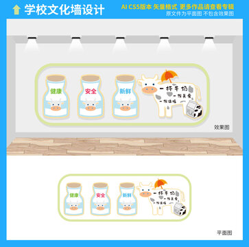 奶站文化墻