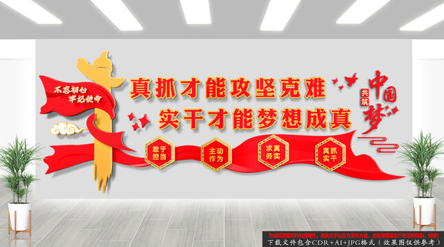 真抓實干黨建文化墻