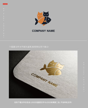 貓糧小魚LOGO