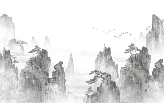 新中式山水畫(huà)