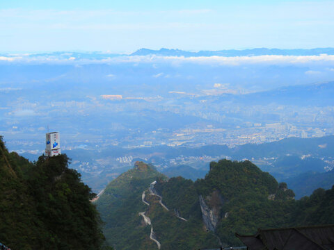 中國(guó)湖南張家界天門(mén)山旅游風(fēng)光