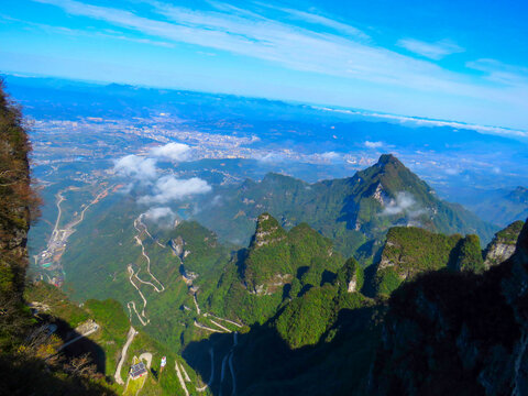 中國(guó)湖南張家界天門(mén)山旅游風(fēng)光