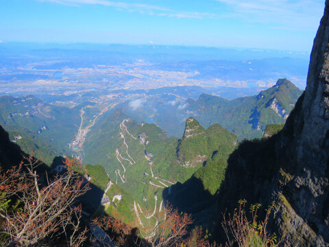 中國(guó)湖南張家界天門(mén)山旅游風(fēng)光
