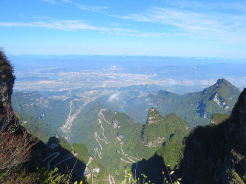 中國(guó)湖南張家界天門(mén)山旅游風(fēng)光