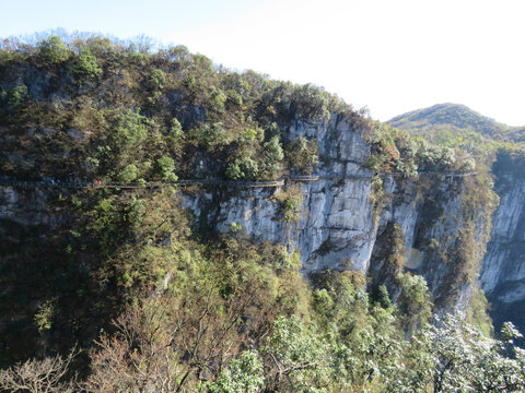 中國(guó)湖南張家界天門(mén)山旅游風(fēng)光