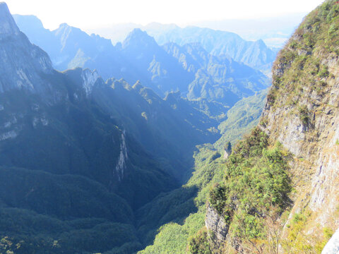 中國湖南張家界天門山旅游風光