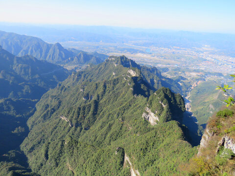 中國湖南張家界天門山旅游風光