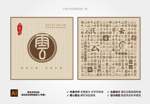 百家姓云