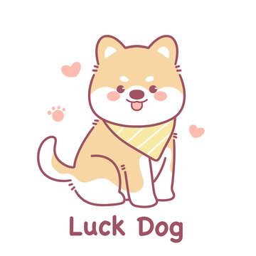 卡通柴犬