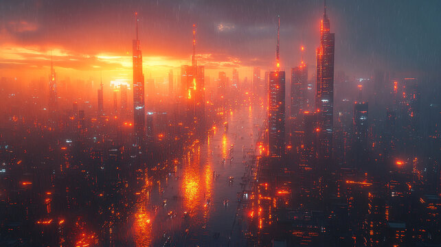雨霧之下的陸家嘴