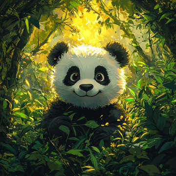 寫實熊貓