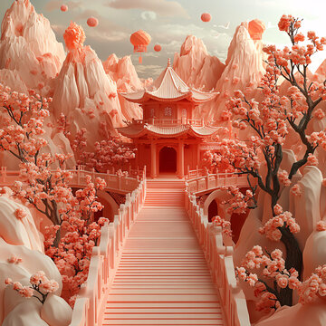 樓閣仙景