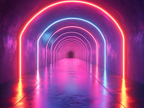 霓虹隧道