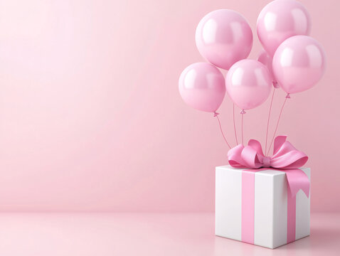 粉色浪漫生日禮物