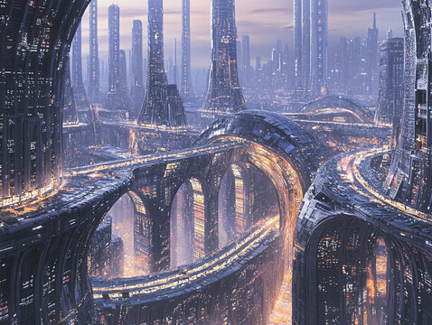 幻想城市風(fēng)景