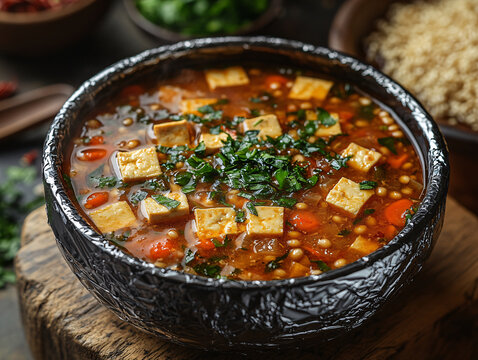 紅湯豆腐