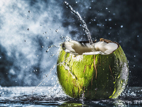 水果落水瞬間