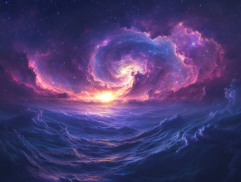 海洋流體畫(huà)宇宙