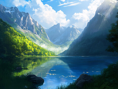 寬屏風(fēng)景畫