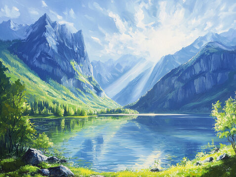 寬屏風(fēng)景畫