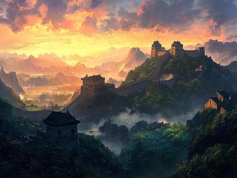 風(fēng)景畫長(zhǎng)城