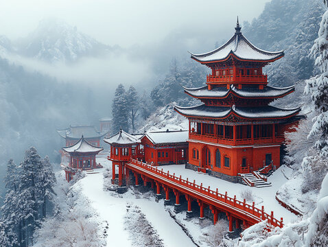 雪山古樓