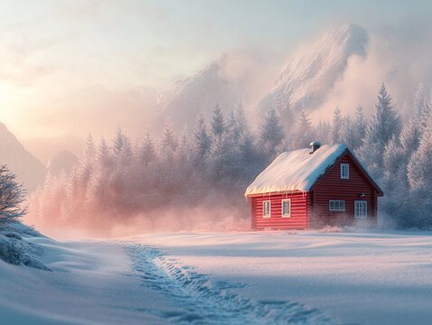 唯美的雪景