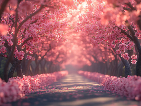 唯美櫻花路