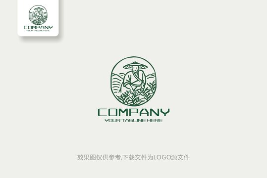 茶農(nóng)茶葉茶道茶舍logo設(shè)計(jì)
