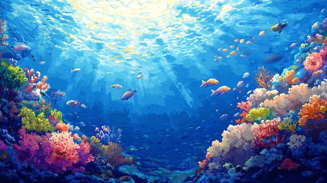 海底世界動畫場景