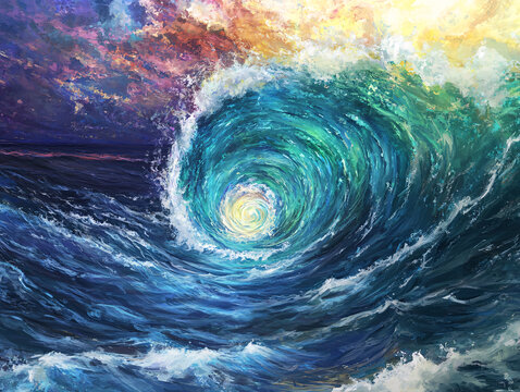 海洋流體畫宇宙