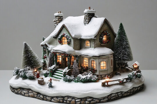 圣誕節(jié)小雪屋