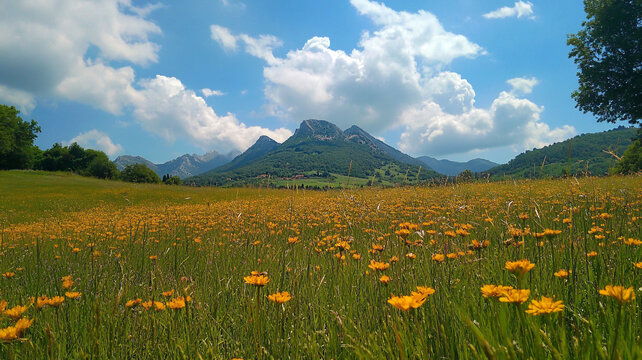 漫山遍野小黃花
