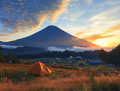火山露營地
